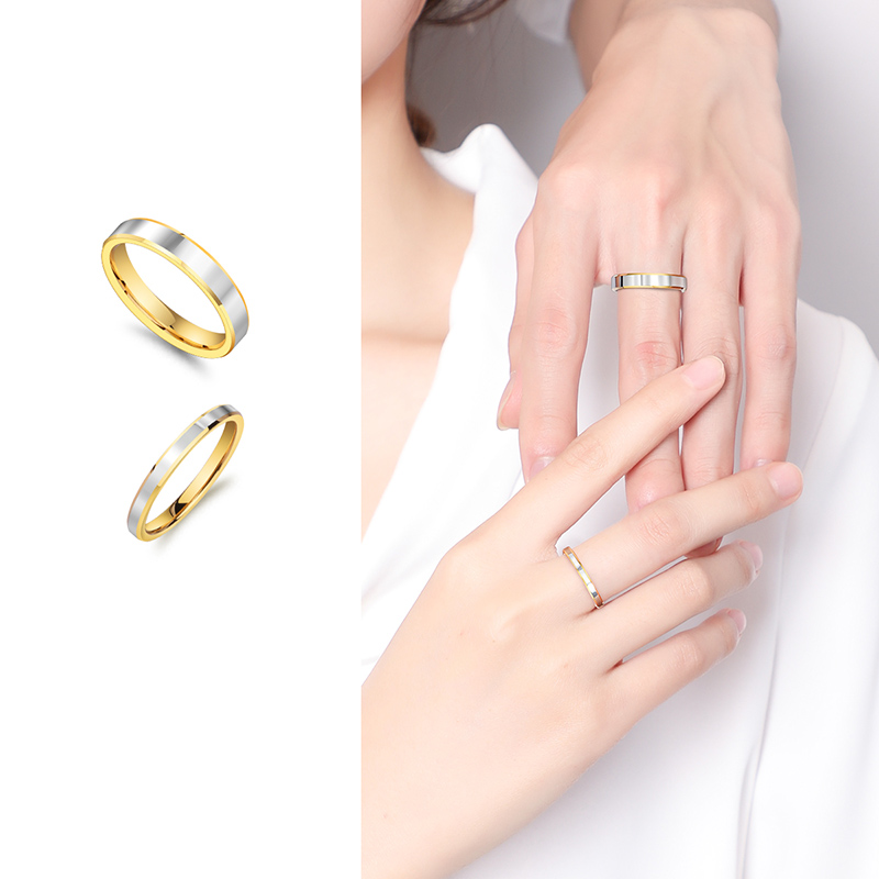 Couple Ring for Man Woman, Tungsten Wedding Band Lover Jewelry Comfort Fit High Polished , Customized Lettering, Free Shipping