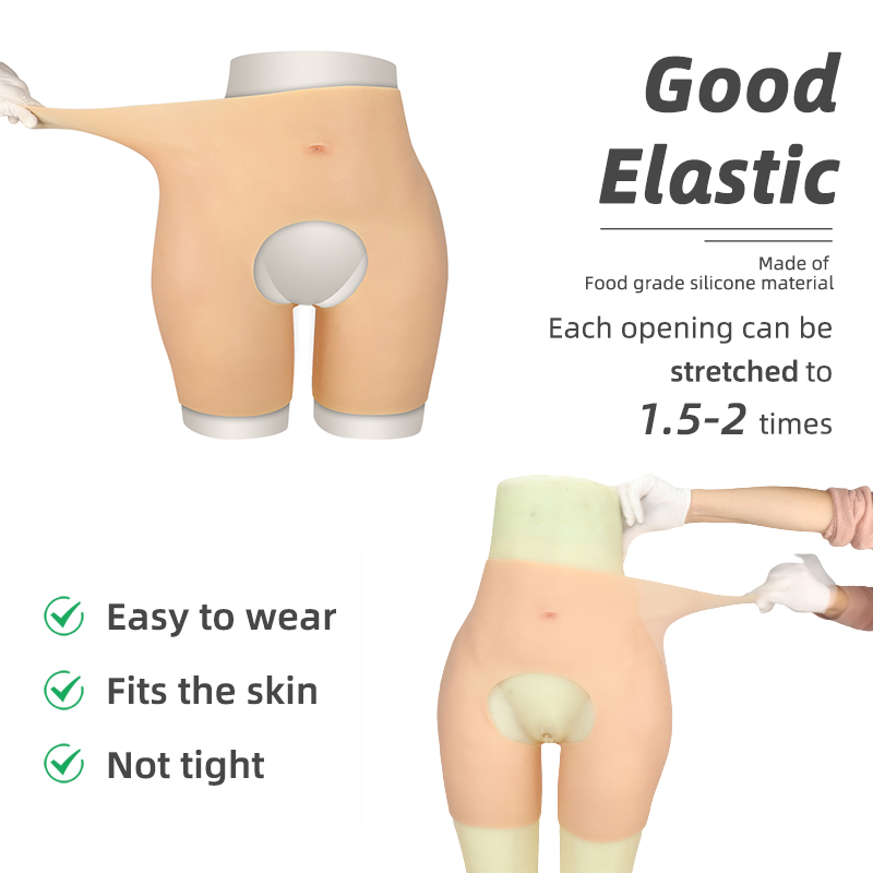 Silicone Fake Butt Pants Buttock Butt Shaper Control Shorts Thick Hip Enhancement for Women Fake Hips
