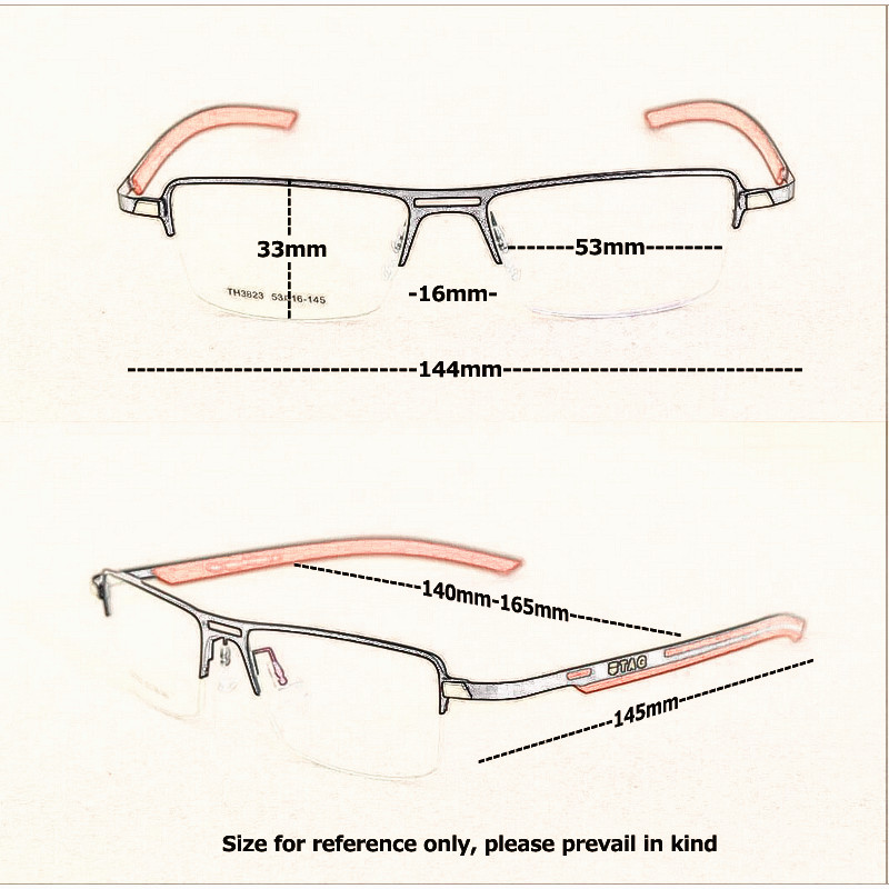 2023 TAG Hezekiah eyeglass frames for men lightweight half frame myopia frames and women Elasticized leg frame goggles computer