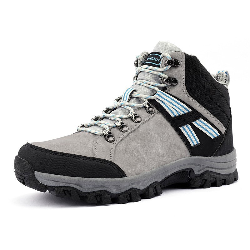 Size Hiking Large Shoes Men High Top Outdoor Sneakers Non Slip Wear Casual S Ddmysaturn