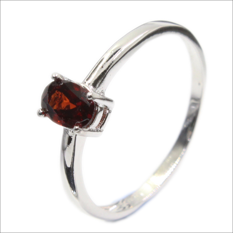 Hotsale 925 Silver Ring 4mm*6mm Natural Gemstone Ring with Gold Plating Sapphire Ruby Emerald Topaz Opal Jewelry