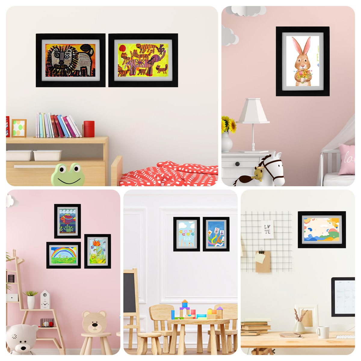 Art Changeable Kids Frames Pictures Poster Photo Drawing A4 Child Artwork Picture Frame HomeDecor H260306
