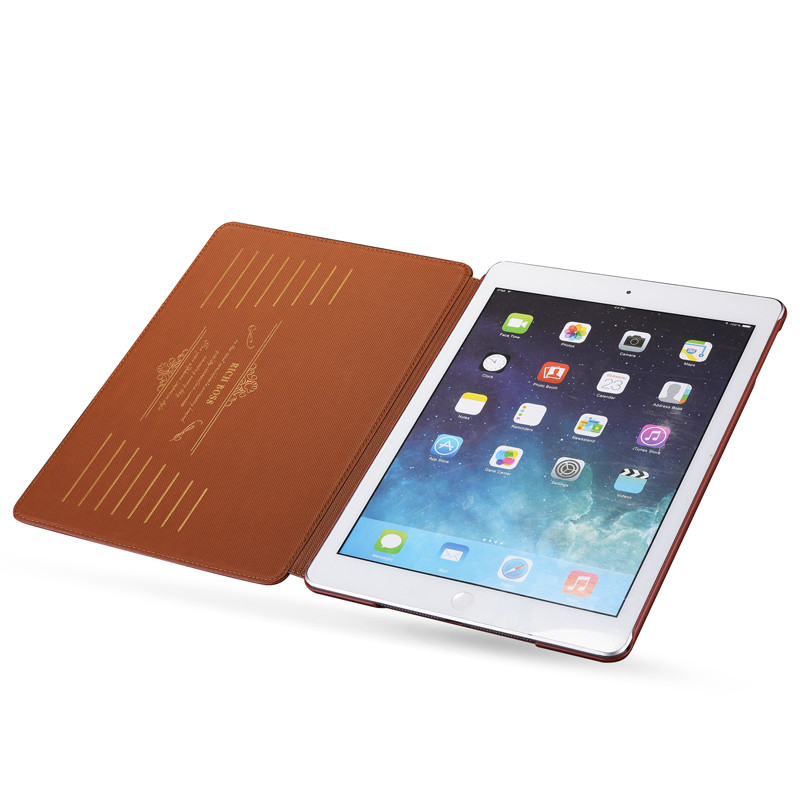 Luxury Cowhide Genuine Leather Case For iPad Pro10.5 Air3 Shockproof Back Shell Auto Sleep Wake Up For iPad Pro11 2022 Air4 Air5