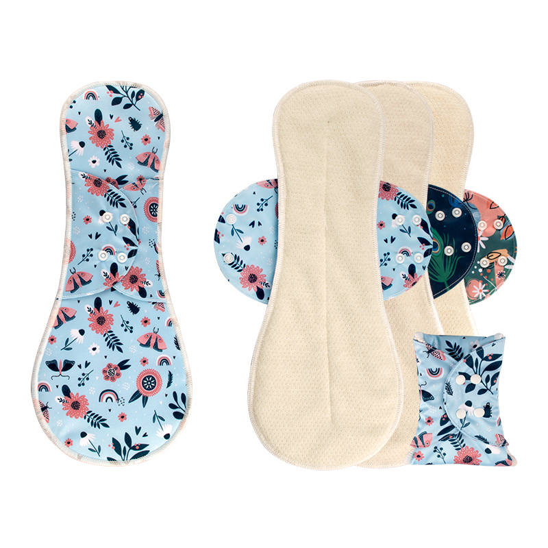AIO Reusable Menstrual Pads for Monthly Gaskets Women's Panties Washable Sanitary Napkin Female Hygiene Daily Towels Personal