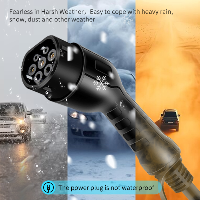 EV Portable Charger Type 1 To Type 2 Cable J1772 7KW GBT 3.5M 32A WallBox Fast Charging Car Charger US EU Plug For Electric Car