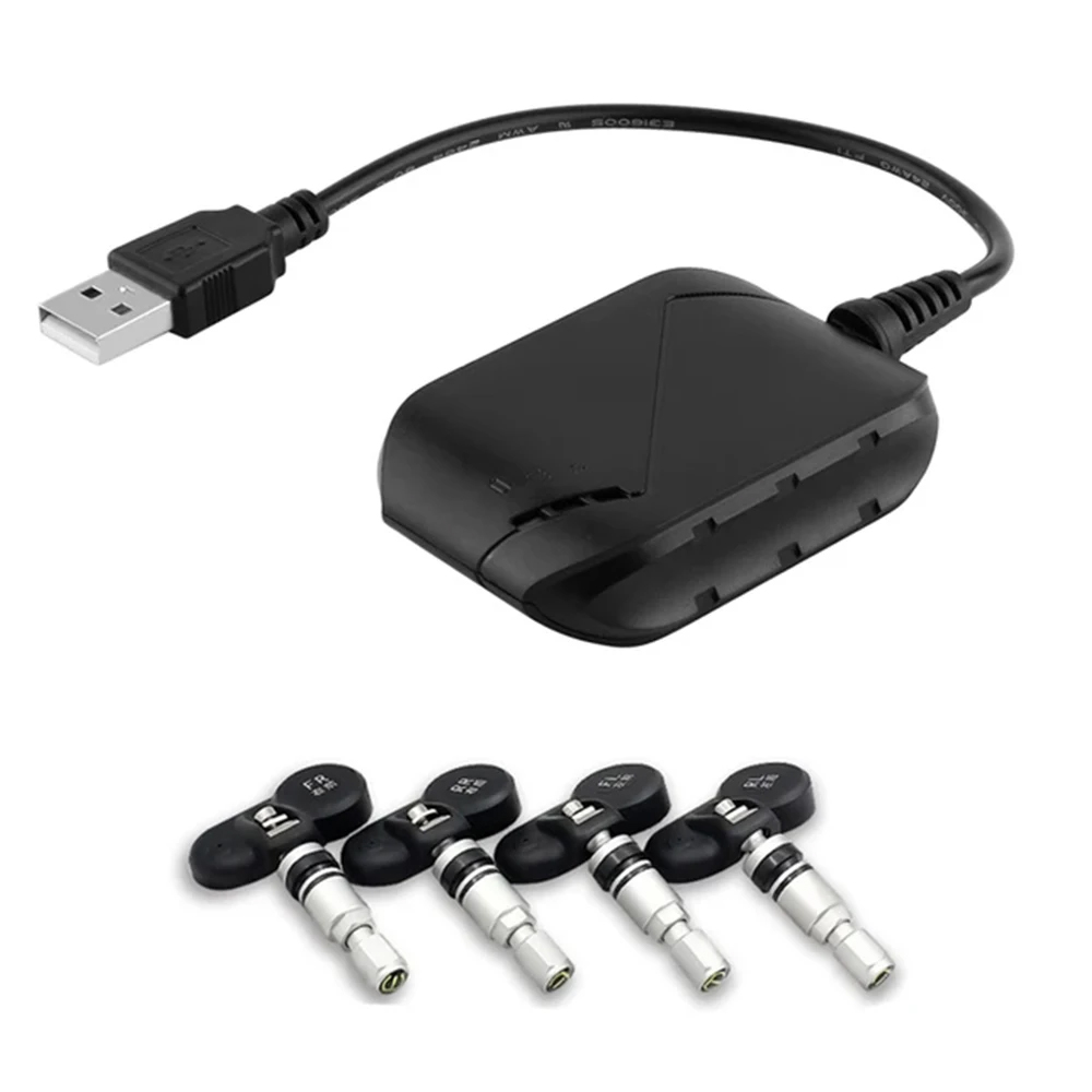 TPMS Android For Car Tire Pressure Monitoring System Tyre Pressure Alarm Display Internal Sensors