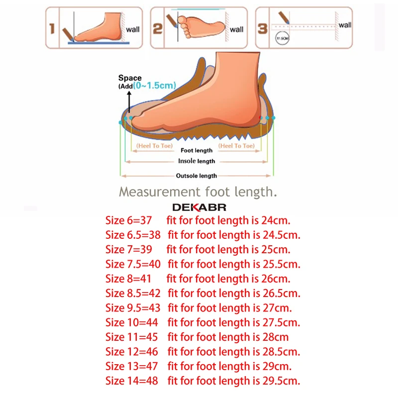 DEKABR Genuine Leather Black Brown New Flat Shoes Classic Hand Sewing Men Quality Flats Atos Hombres Big Size 37-48 D580