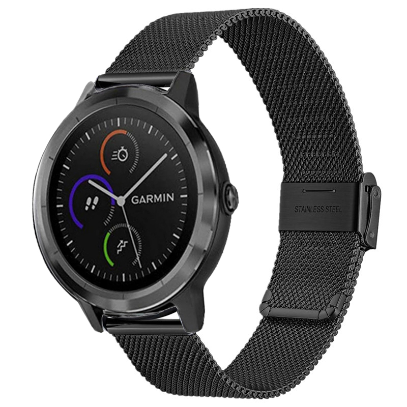Bracelet Band For Garmin Move Venu 2 Sq Vivoactive 4/3 Forerunner 245/245M/645 Music Vivomove Strap Leather/Milanese Watchband