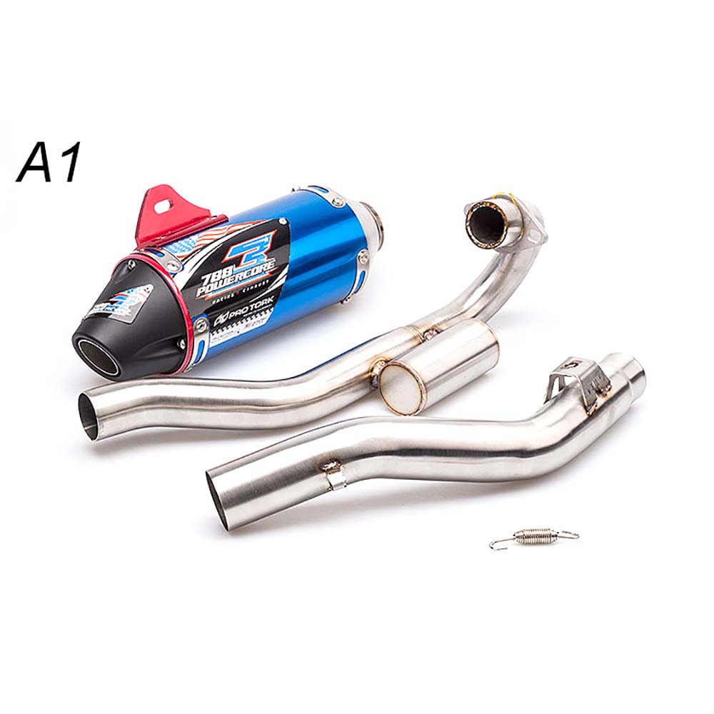 CRF150 CRF230 CRF250 Motorcycle Exhaust Full System Muffler Escape Front Pipe Header for Honda CRF150F CRF230F 2003-2016 CRF250F