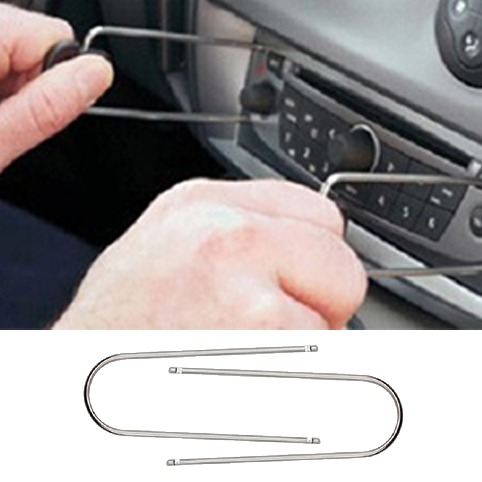 2X Car Stereo Radio Removal Keys CD Changer Disassembly Tool Fit for Ford for Peugeot FOR Renault for Nissan