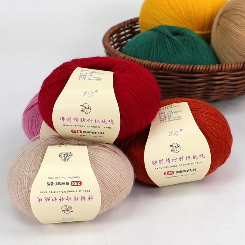 500g/set 100% Cashmere Yarn Wombed for Crochet hand Knitting Scarf Sweater Coat Waistcoat Shawl Diy Thin Soft Warm Woolen Thread
