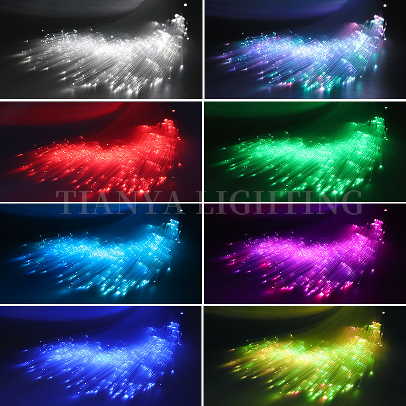 50W Twinkle Starry Sky Light Fiber Optic Light Source With Dmx512 Control Rf Remote Controller Star Ceiling Decoration