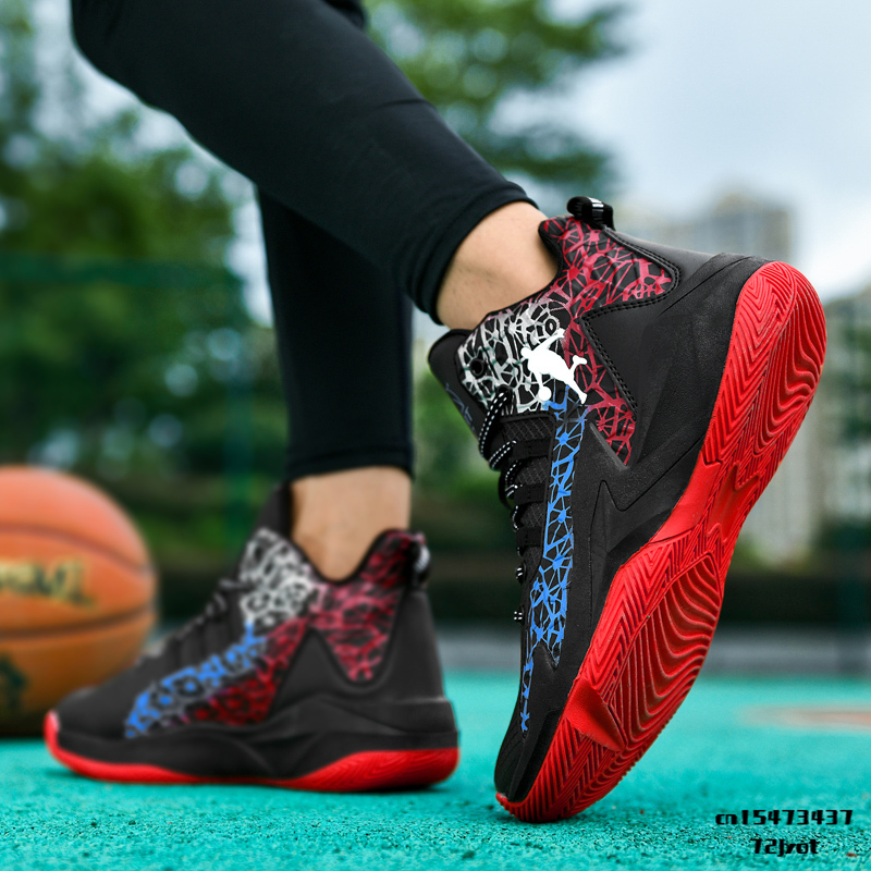 Unisex Shoes High Top Men Basketball Shoes Breathable Non-Slip Wearable Sneakers Men Gym Training Athletic Basket Shoes Women