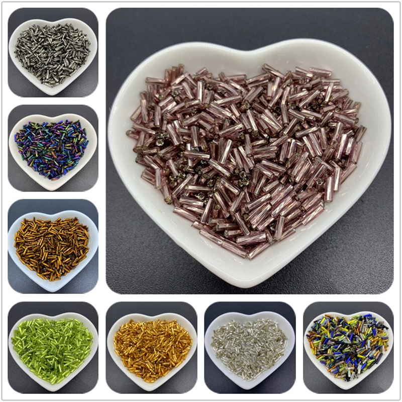 200pcs 6mm Glass Spacer Beads Spiral Tube Seed Beads For Jewelry Making DIY Accessories Bracelet Necklace