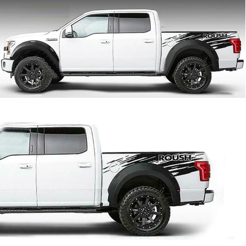 Sport Accessories Body Trunk Matt Sticker Decal Stripe Vinyl Graphics for Ford F150 F-150 Raptor 2015-2019