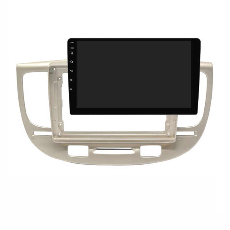 Car Radio Fascia Frame For Kia Rio2 Rio 2 2005 2006 2007 2008 2009 - 2011 Optional Cable Dash Fitting Panel Kit For 9inch