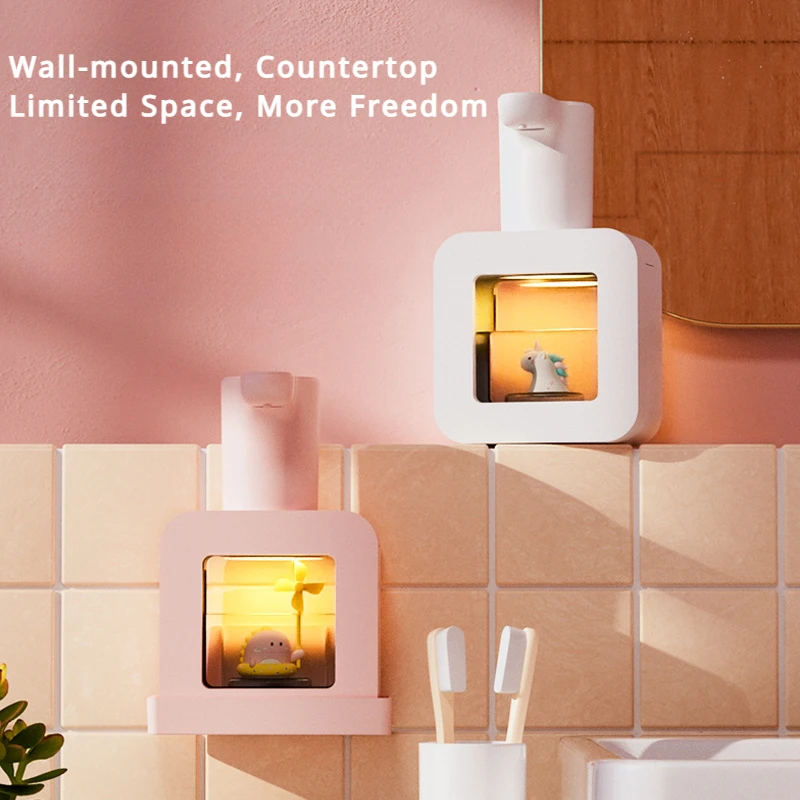 New Automatic Soap Dispenser Cute Pet Contact Free Hand Sanitizer USB Charging 400ml Liquid Dispensers Wash Handtizer Personal