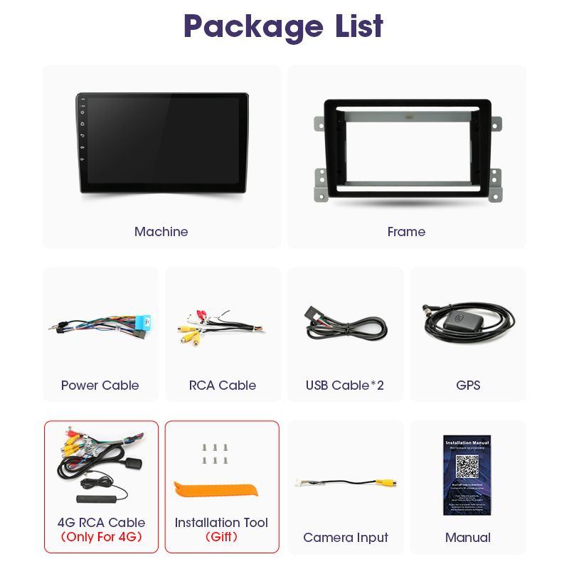 JMCQ 2din Android 12 Car Radio For Suzuki Grand Vitara 3 2005 2012 2013 2014 2015 Multimidia Video DSP 4G Carplay GPS Navigaion