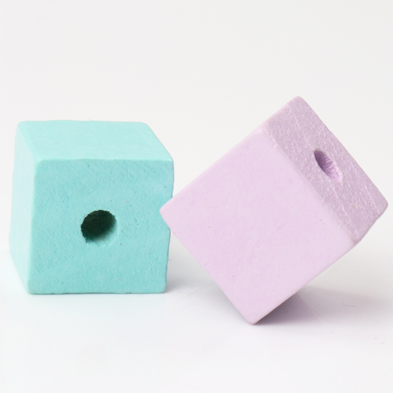 15mm 20mm Mixed Square Pattern Wooden Cube Unfinished Geometric Natural Spacer Beads For Jewelry making DIY 10pcs MT2028