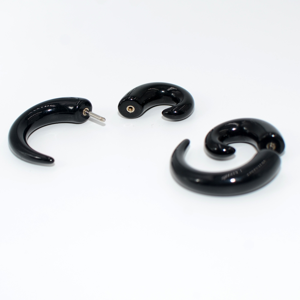Acrylic Fake Ear Spiral Taper Ear Cheater Stretcher Flesh Spiral Ear Gauges Expanders Tunnel Plugs Ear Lobe Piercing jewelry