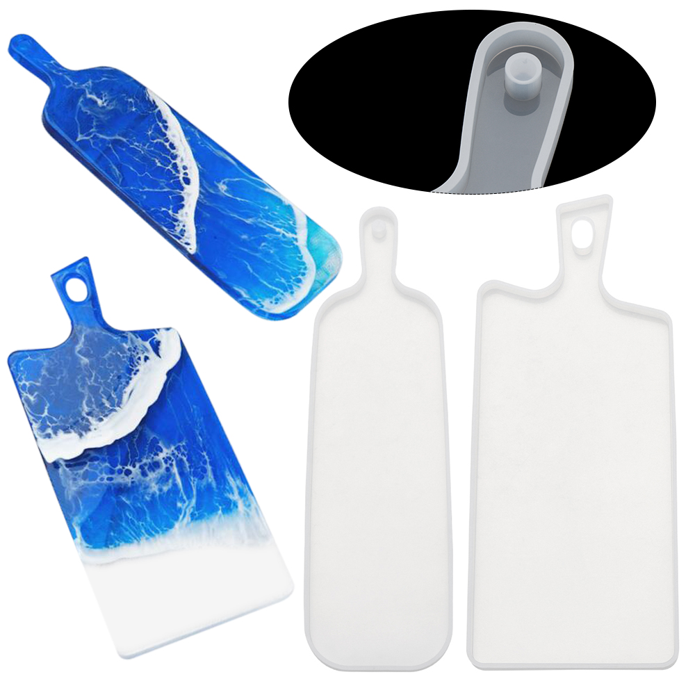 Serving Board Resin Tray Mold Coaster Mould DIY Ocean Wave Crafts Silicone Molds Jewelry Making Crystal Epoxy Resin Casting Tool