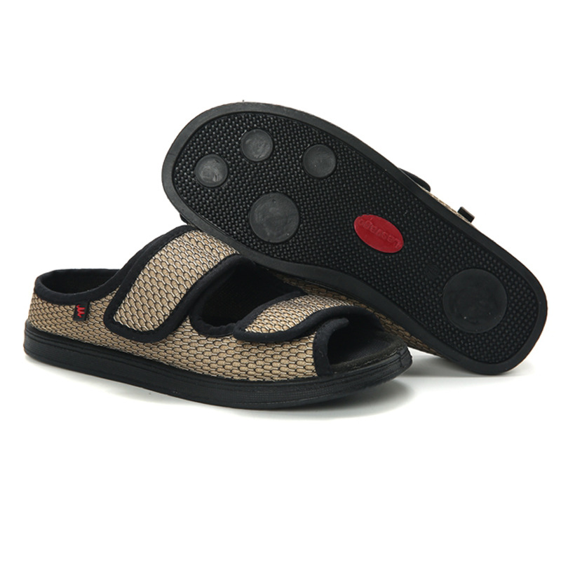 Adjustable Elderly Widened Shoes Pregnant Diabetes Patient Feet Swelling Thumb Valgus Deformity Bigfoot Shoes Breathable Unisex