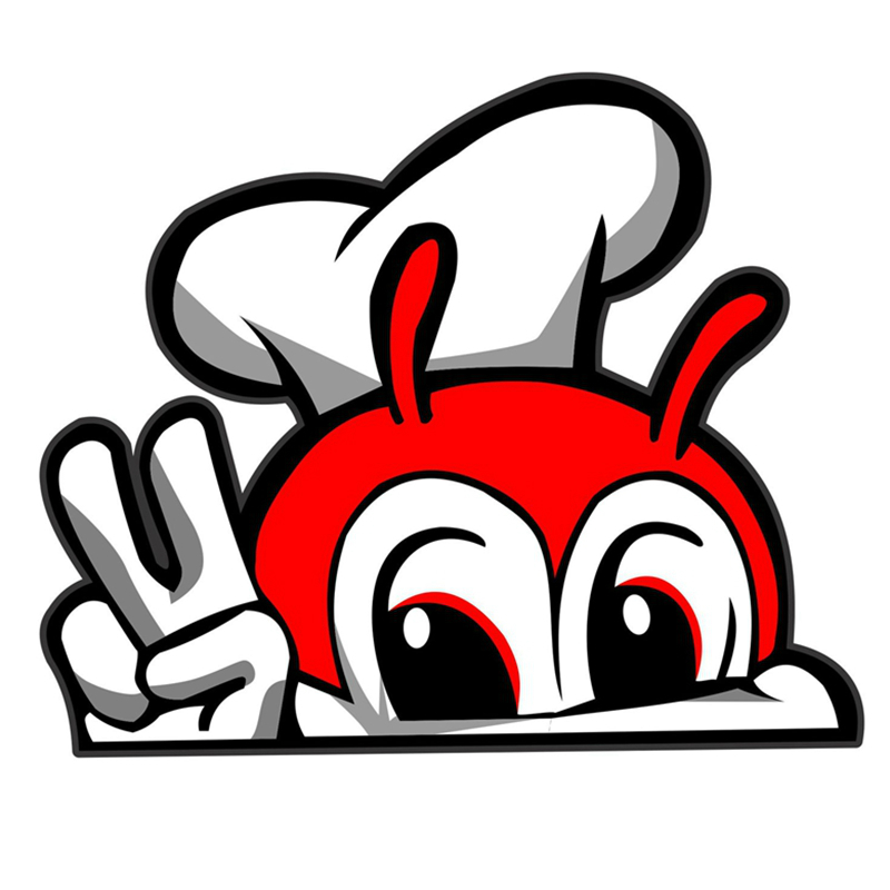 3D Cute JOLLIBEE Peeking Anime Car Sticker Automobiles Motorcycles Exterior Accessories Vinyl Decal for Honda Lada Bmw Audi Jeep