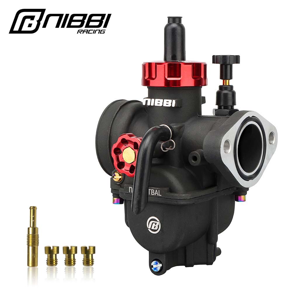 NIBBI 2T 4T Carburetor PE17 19 22 24 26 28mm Flange Motorcycle Engine with Carb Jets for YAMAHA KAWASAKI SUZUKI Dirt Bike