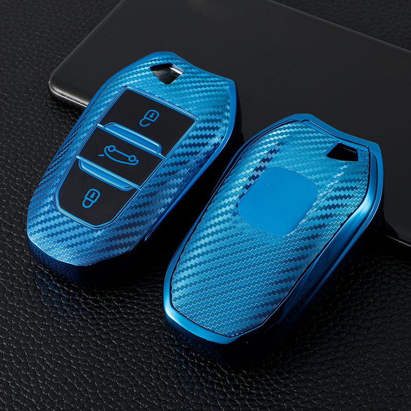 For Peugeot 2008 3008 4008 5008 308 408 508 Citroen C4 C4L C6 C3-XR Picasso DS3 DS4 DS5 Car Smart Key Case Bag Cover Fob Holder