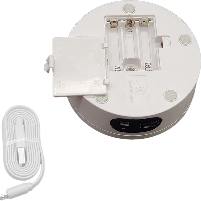 Turner Cup Rotating Display Stand 360 Degree Automatic Mute Rotating Turntable Spinner for Photography Jewelry Shows Display