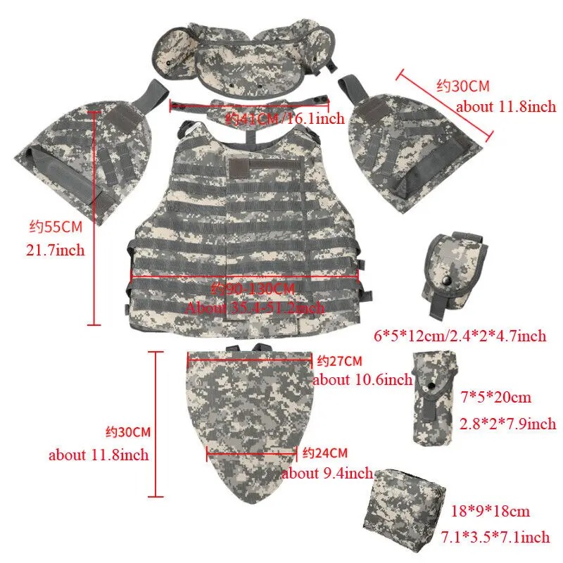 Men's Tactical Mole OTV Airsoft Assault Battle Vest Military Survival Armor Equipment Outdoor Hunting Vest