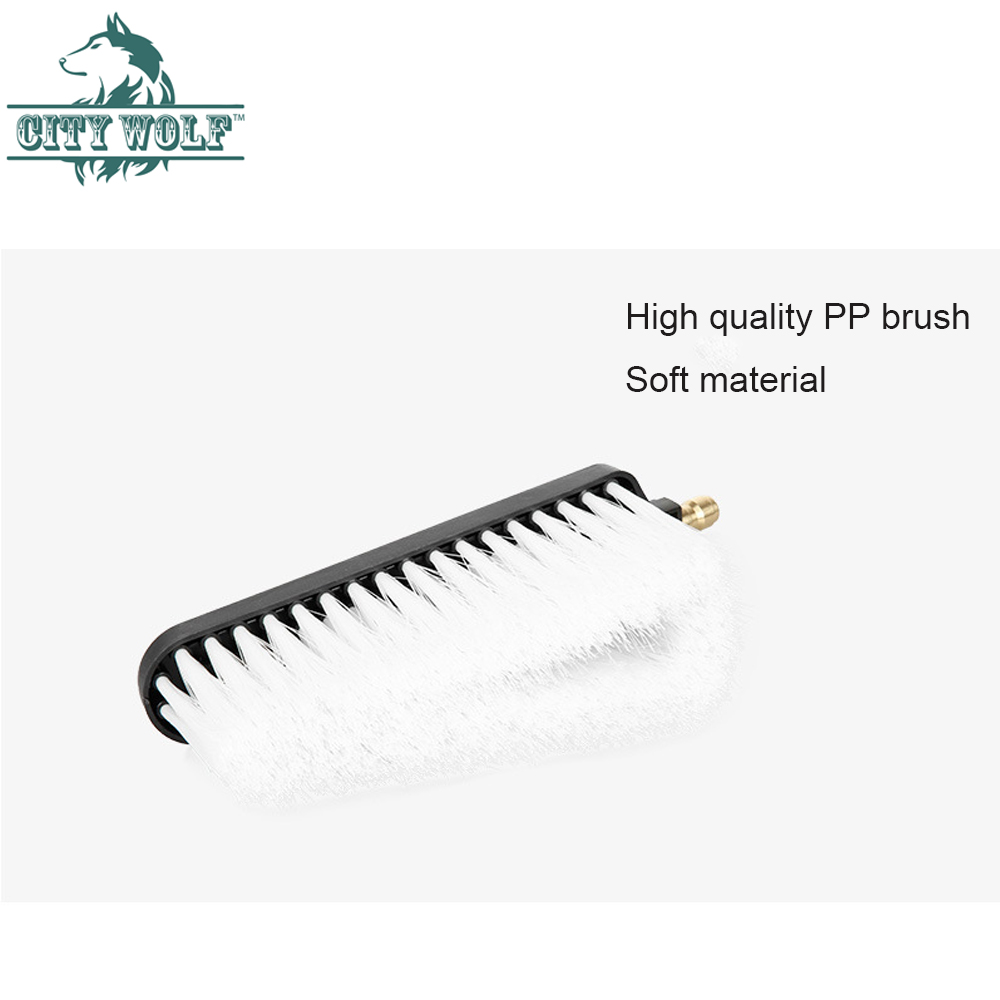 Car washer G1/4 quick connect fix brush high pressure washer accessories window door cleaning tool city wolf