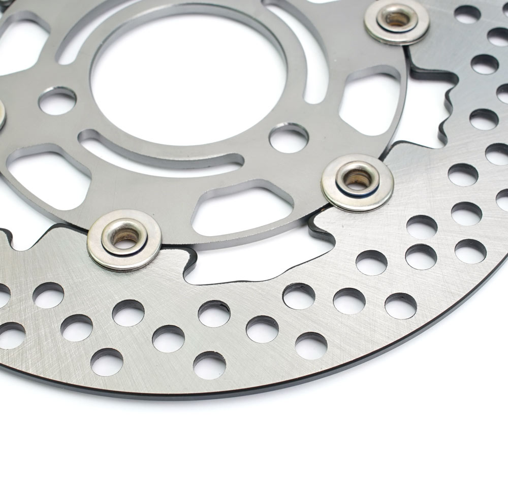 RPM Disc Brake Motorcycle 220mm Floating Disk Rotor Brake Caliper Universal 3 Hole Front Rear Wheel For Yamaha Scooters Niu