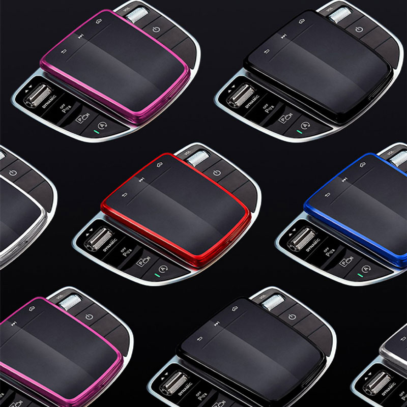For Mercedes Benz E C S V G GLC GLS Class W213 W205 X253 Car Accessories Center Console Media Mouse Shell Screen Protector Cover