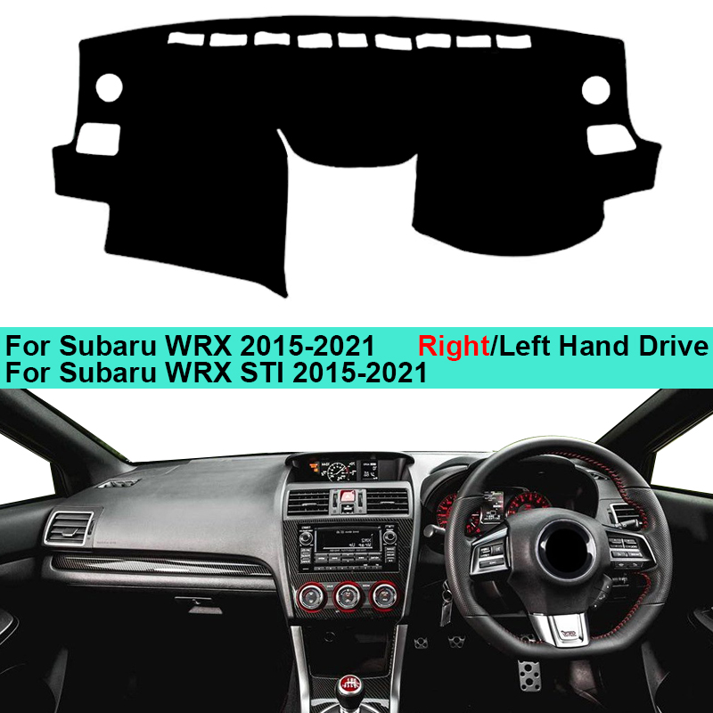 Car Dashboard Cover Dash Mat Carpet Cape For Subaru WRX 2015-2021 Auto Sun Shade Pad Subaru WRX STI 2015-2021