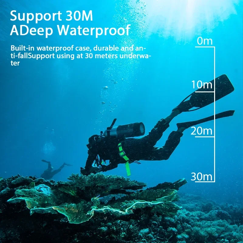 Portable 4K Waterproof Outdoor Sports Camera Cycling Underwater Sports DV Camera Record HD Digital Cameras Consumer Camcorders