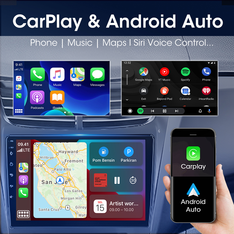Srnubi 2 Din Android 7" Universal Car Radio for Toyota Volkswagen Nissan Hyundai KIA Multimedia Player Stereo Carplay Auto DVD