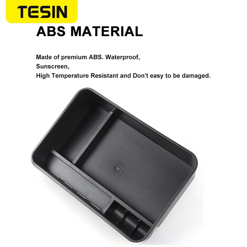 TESIN Car Inner Armrest Storage Box Cover for Nissan Patrol Y62 2017+ Interior Parts Car Accessories