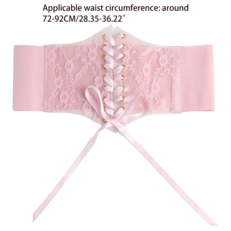 Slimming Waist Corset Wide Lace Belt Sexy Corset Shapewear Women Gothic Clothing Elastic Waist Belt Waistband