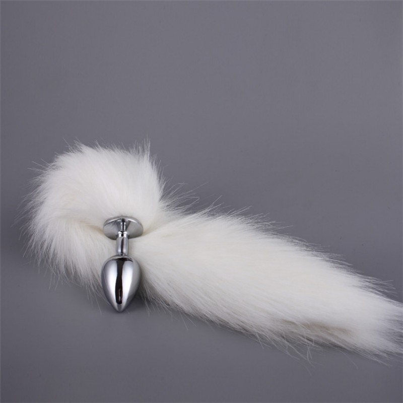 BDSM Erotic Inseparable Plush Fox Tail Butt Plug with Fetish Anal Sex Toys for Woman Man Couples Cosplay Adult Game Shop