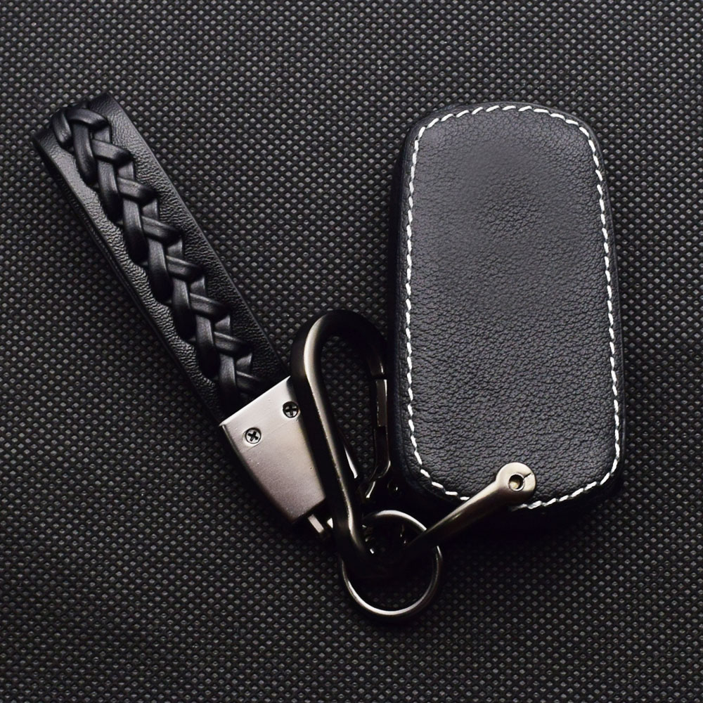 Leather Car Key Cover Flip Remote Fobs Protector Case Accessories For Honda Accord CR-V CRV Civic Jazz CR-Z Acura TL TSX MDX RDX