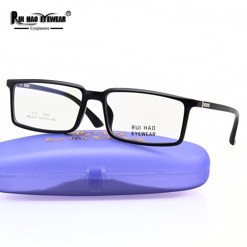 Rectangle Eyeglasses Frame TR90 Glasses Men Women Rui Hao Eyewear Brand Unisex Optical Spectacles Frame 6319