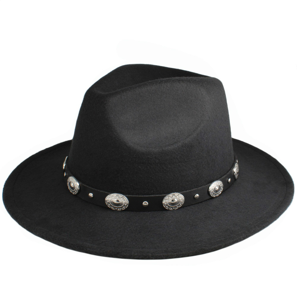 2 Sizes Parent-child Men Women Kids Panama Hats Wide Brim Sunhat Fedora Cap Trilby Jazz Travel Party Outdoor Street Style Winter