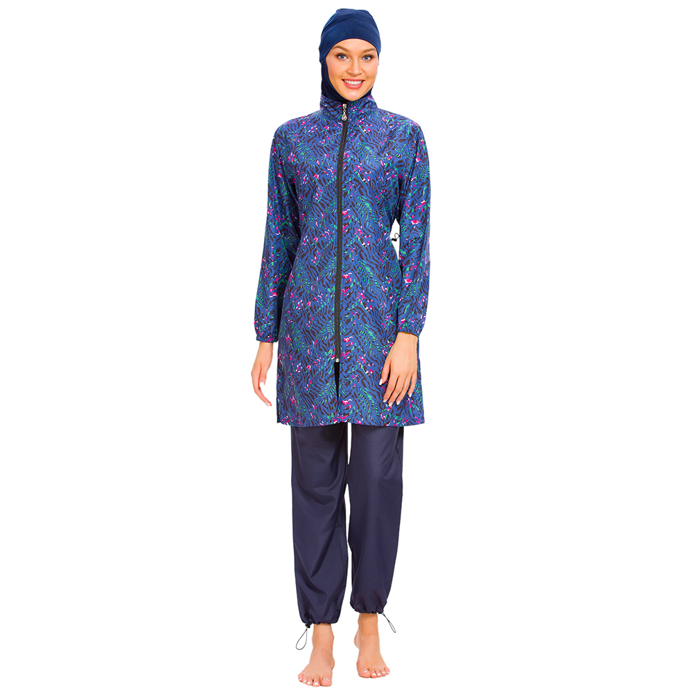 YONGSEN News Women Long Muslimah Hijab Full Cover Swimwears Plus Size Burkinis Modest Clothing Islamic Muslim Swimsuit Separated