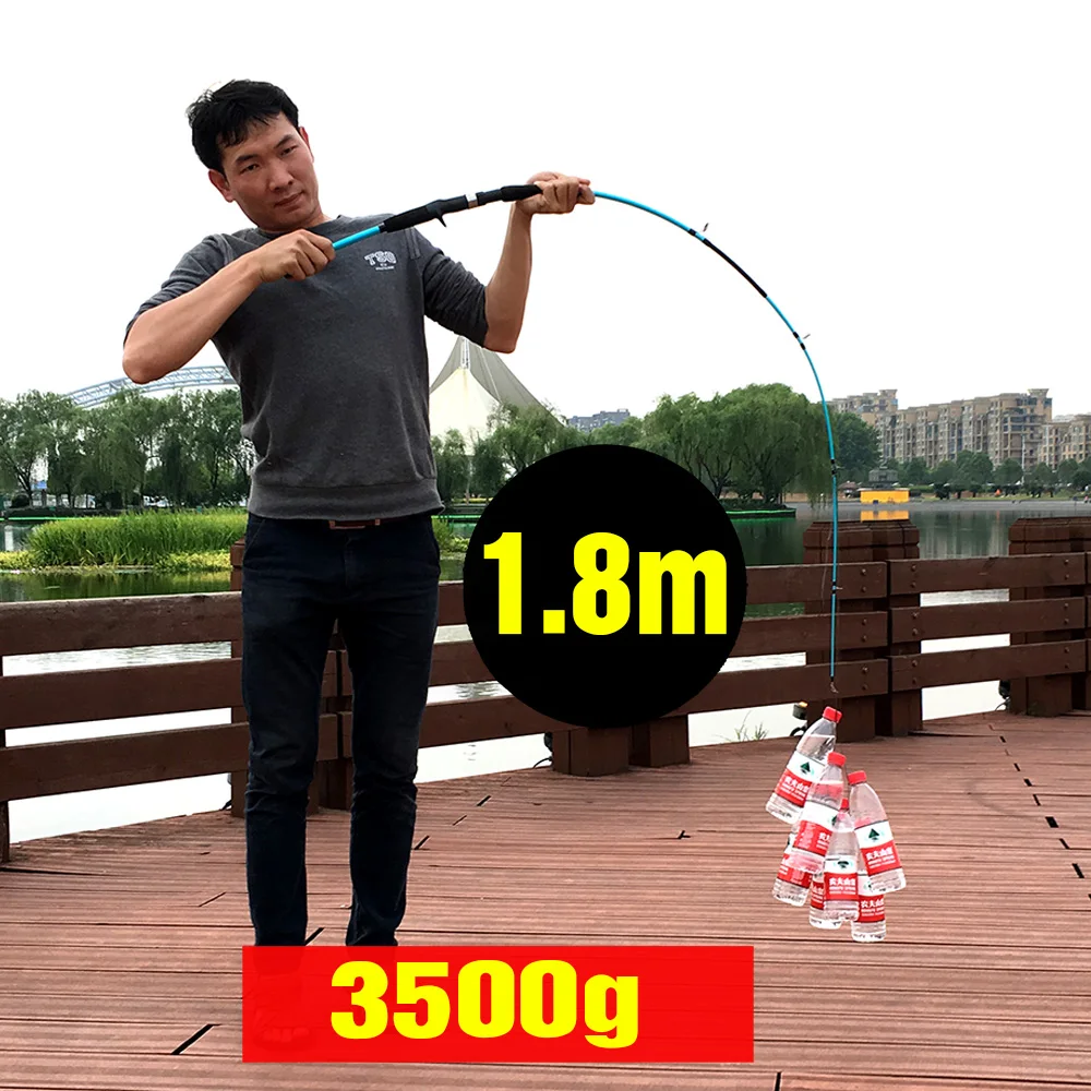 GHOTDA Casting Fishing Rod 1.5m 1.8m Hard 2 Sections Lure Fishing Rod For Squid Pike Fishing pole