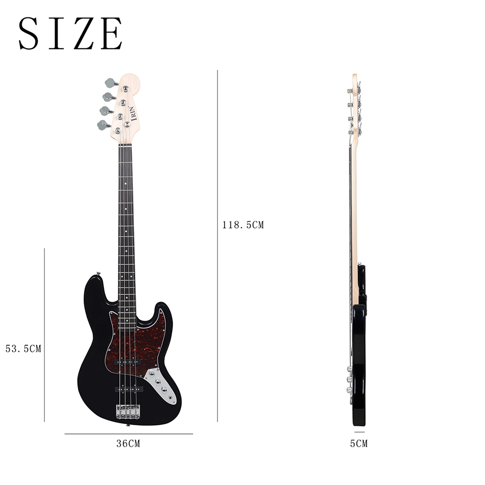 IRIN 4 Strings 20 Frets Electric Guitar Sapele Bass Guitar Stringed Instrument With Amp Tuner Bass Guitar Parts & Accessories