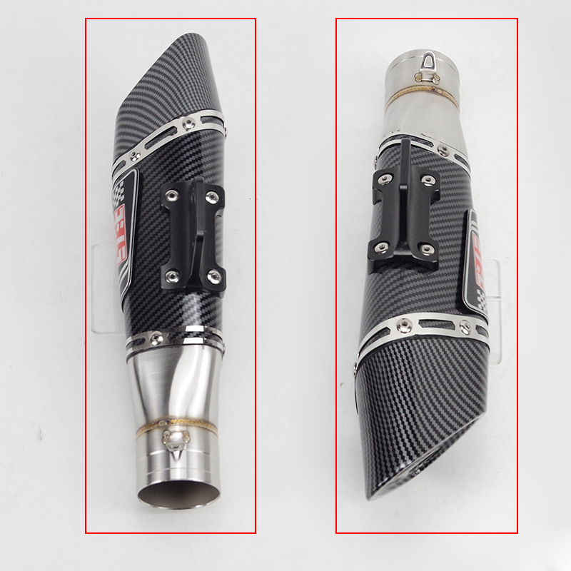 51mm Inlet Universal Motorcycle Exhaust Muffler DB Killer MT07 R3 Z900 CBR500R GSXR750 RC390 ER6N CBR250R CM500 CB400 S1000RR