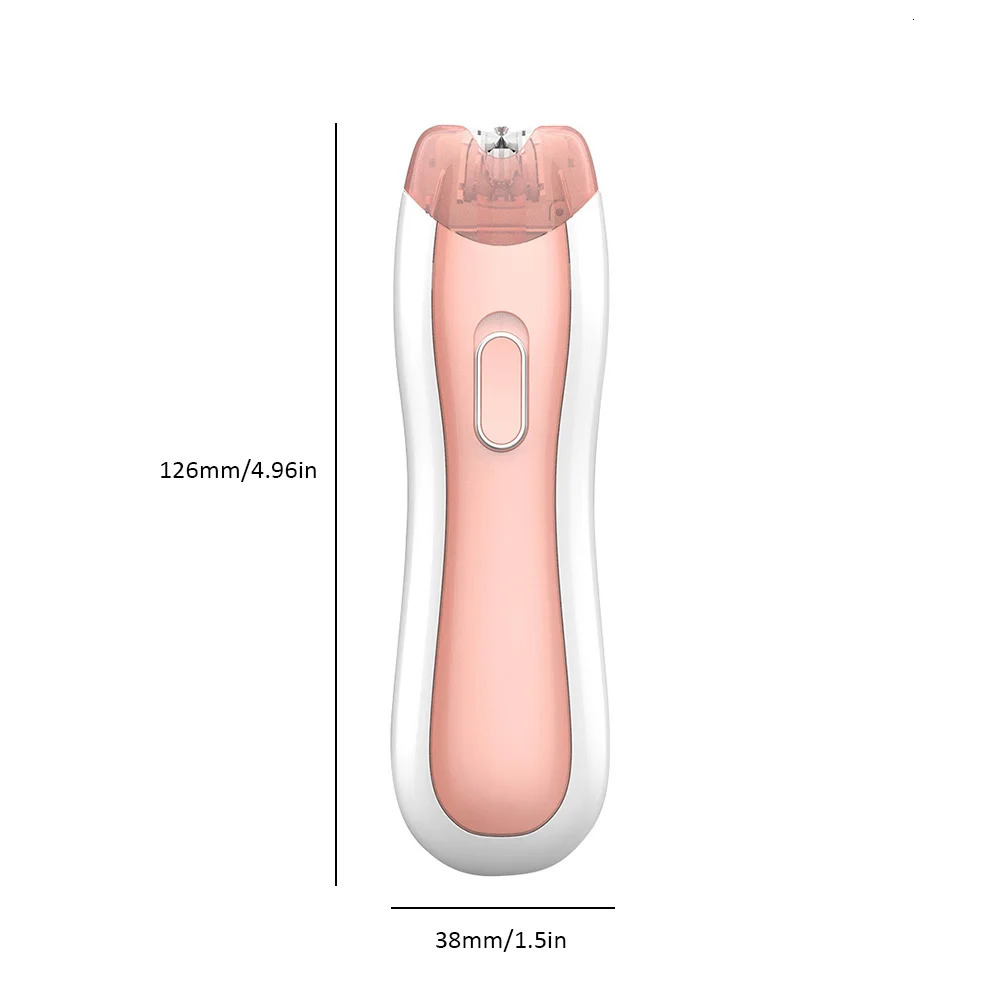 Women Painless Hair Trimmer Portable Armpit Leg Hair Removal Machine Smooth Glide Epilator for Wholebody Home Use 240624
