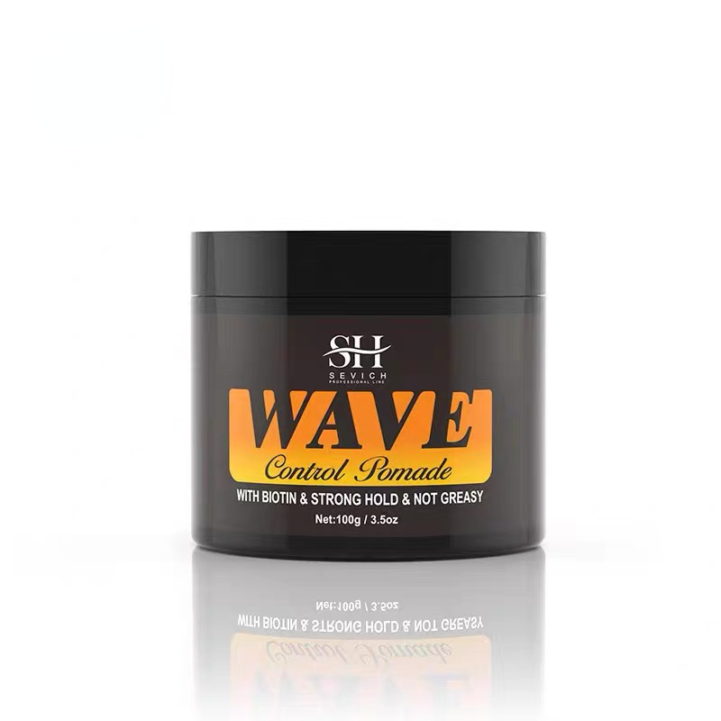 2024 Natural Wave Control for Black Men Strong Hold 360 Waves Layered Style Clay Wavy Grease Builder for Hair Silky Shine