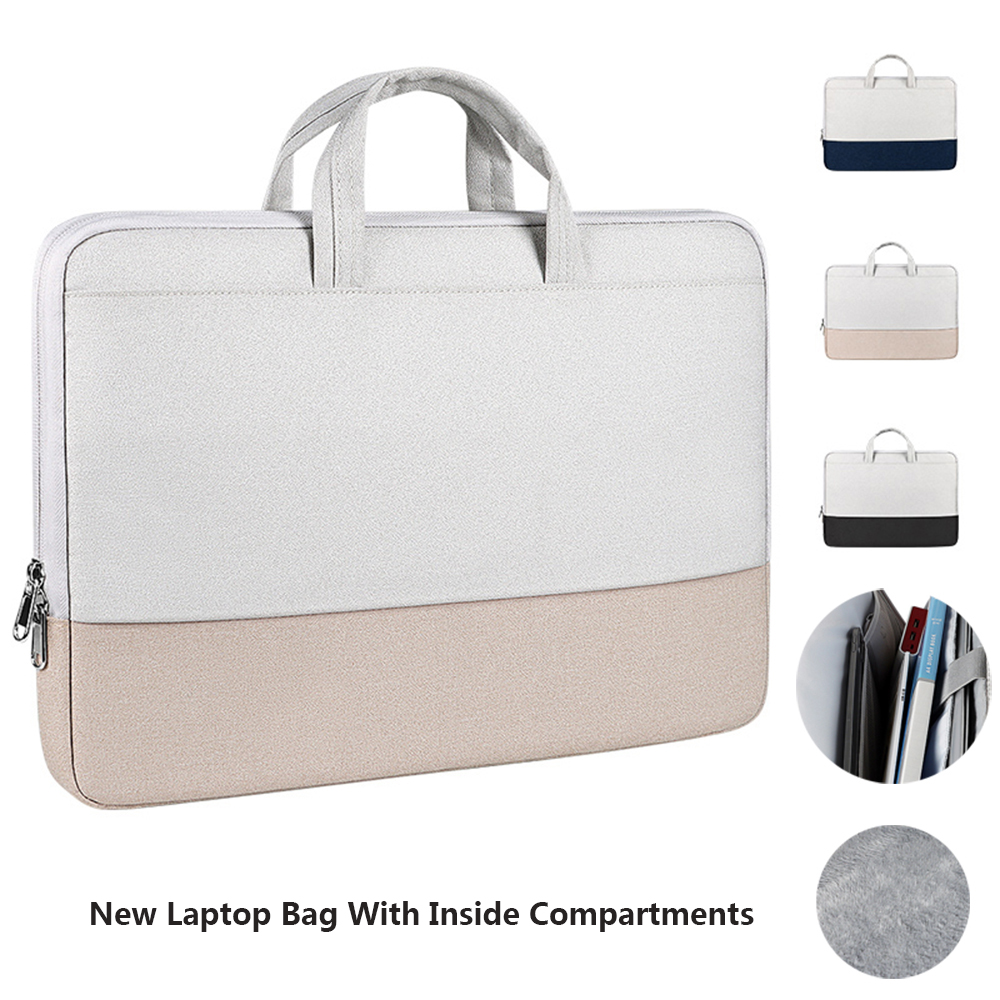 Laptop Sleeve Bag 13.3 14 15.6 Inch Handbag With Inside Compartment Notebook Case For Macbook M1 Xiaomi New Waterproof Briefcase